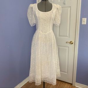 Gunne Sax Short sleeve 70s party dress